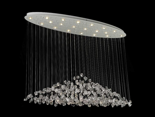Подвесная люстра Newport 8230/140 С oval white clear М0071679 Подвесная люстра Newport 8230/140 С oval white clear М0071679