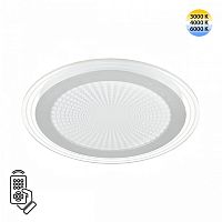 7739/80L MITRA LED SN 603 Светильник металл/акрил/белый/серебряный/прозрачный LED 80Вт 3000-6500К D480 IP20 пульт ДУ PROMISE