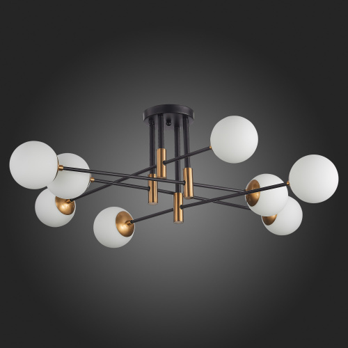 SL1203.402.08 Люстра потолочная ST-Luce Бронза,Черный/Белый E27 8*40W LIMANO фото 6