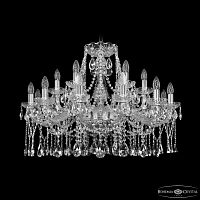 Люстра хрустальная 1413/12+6/300 Ni Bohemia Ivele Crystal (Богемия Ивеле Кристалл)