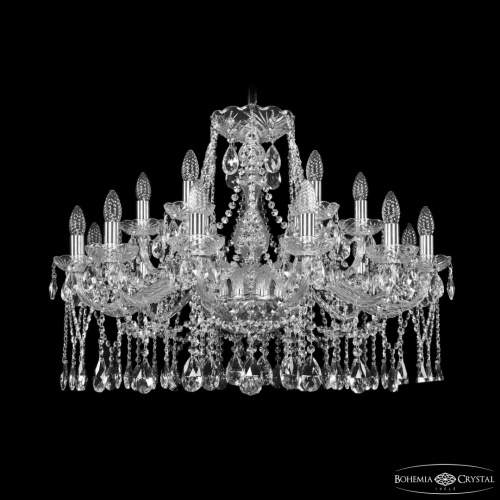 Люстра хрустальная 1413/12+6/300 Ni Bohemia Ivele Crystal (Богемия Ивеле Кристалл) Люстра хрустальная 1413/12+6/300 Ni Bohemia Ivele Crystal (Богемия Ивеле Кристалл)