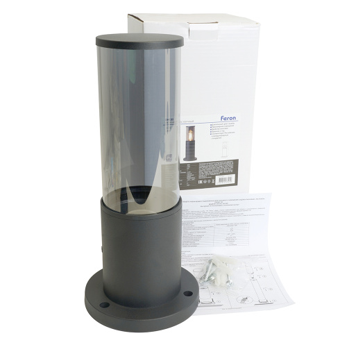 Светильник садово-парковый Feron DH1303, столб,  E27 230V, черный фото 11