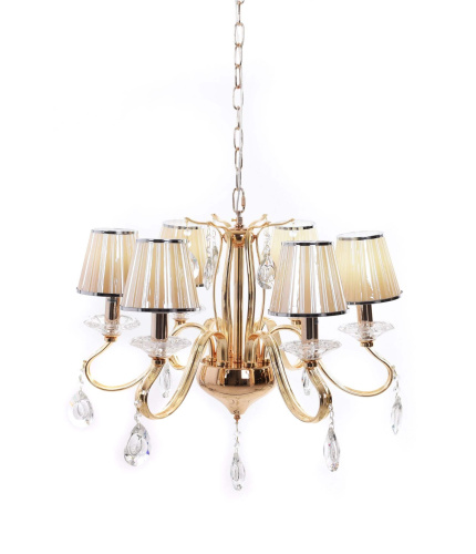 Хрустальная подвесная люстра Lumina Deco Finezzia LDP 9267-6 GD фото 5 Хрустальная подвесная люстра Lumina Deco Finezzia LDP 9267-6 GD фото 5