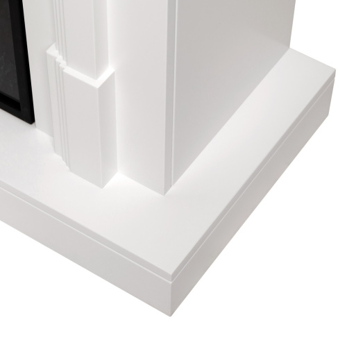 Каминокомплект MARCO/СМАРТ Белый матовый с очагом Электроочаг MOONBLAZE LUX/МУНБЛЕЙЗ фото 5