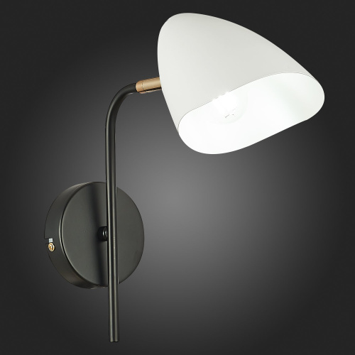 SLE103601-01 Светильник настенный Черный, Золотой/Белый E14 1*40W SATTA фото 7