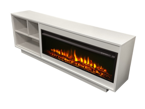 Каминокомплект МАРГО Белый с очагом Электроочаг FLASH/ФЛЭШ 36 фото 2