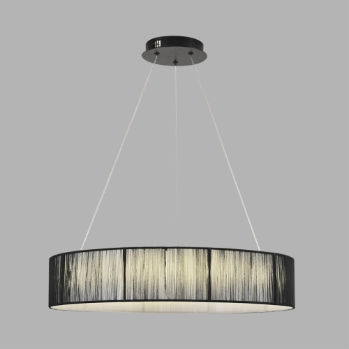 8371/40L LEDIO LN26 258 черный, металл/текстиль/силикон Люстра подвесная LED 40W 3000/4000/6000K 220V KAVA фото 3