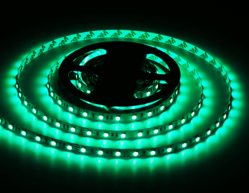 Светодиодная лента 24В 5050 60Led 14.4Вт/м Цветная RGB IP20 5м фото 12
