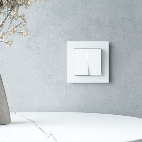 Рамка из стекла на 1 пост Senso белый soft-touch W0013101 фото 2 Рамка из стекла на 1 пост Senso белый soft-touch W0013101 фото 2