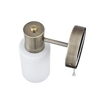 8100/1W COMFI LN26 106 бронза/белый металл/стекло Бра Е14 1*40W 220V MAVE