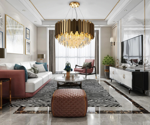 Люстра Barclay L6 gold фото 2 Люстра Barclay L6 gold фото 2