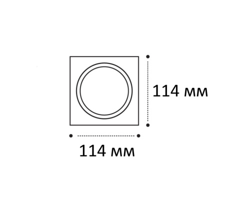 IT08-8033 рамка для встраиваемого светильника (IT08-8033 white) фото 5