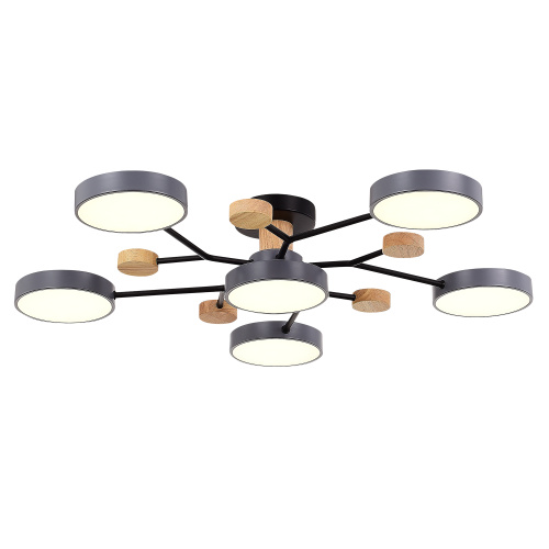 SLE6006-702-06 Светильник потолочный Серый/Серый LED 6*12W 3000K/4500K/6000K FAEMA фото 7