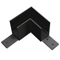 505127-ALU Соединитель горизонтальный TETA PRO L-образный ЧЕРНЫЙ для PRO