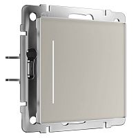 Сенсорный выключатель одноклавишный с подсветкой (дымчатый) W4512014