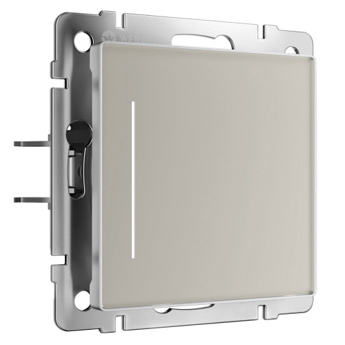 Сенсорный выключатель одноклавишный с подсветкой (дымчатый) W4512014 Сенсорный выключатель одноклавишный с подсветкой (дымчатый) W4512014