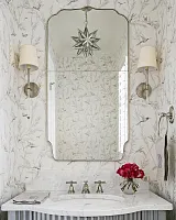 Зеркало в серебряной раме "Тартюф"