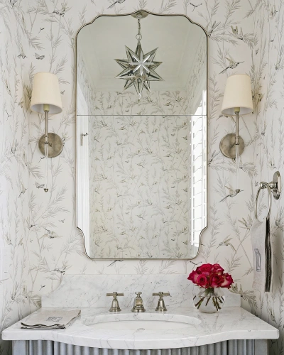 Зеркало в серебряной раме "Тартюф"