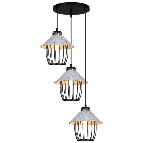 Подвесная люстра Reluce 02513-0.9-03 BK+WH Подвесная люстра Reluce 02513-0.9-03 BK+WH