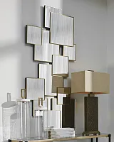 Золотое зеркальное панно "Сорен"