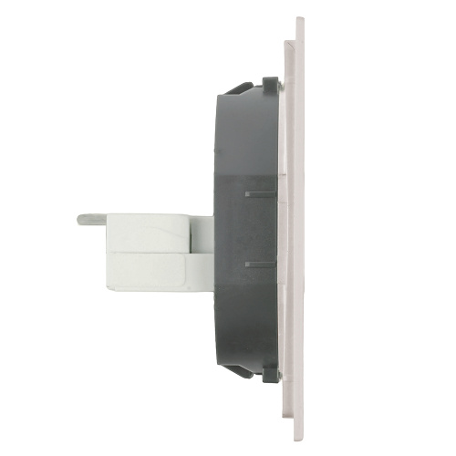 Розетка компьютерная 2-местная RJ-45 (механизм), STEKKER,  серия Мия, RST00-3111-08, пудровый жемчуг фото 4