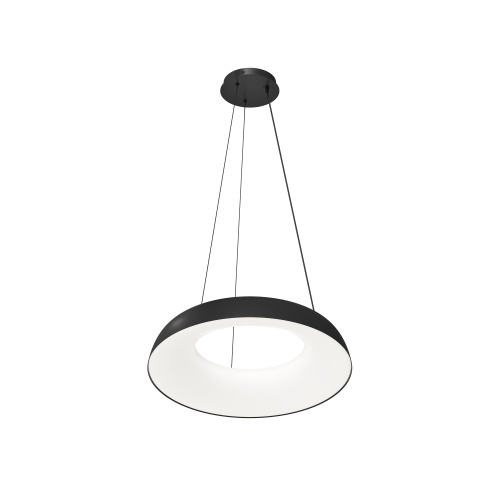 Cветильник подвесной TORION, 70Вт LED, ?630x1500 мм, 3000–6000K, алюминий, акрил, черный фото 3