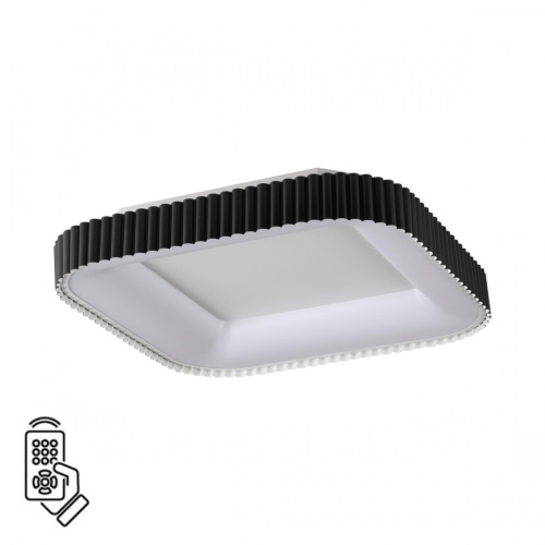 7768/56L AVRA LED SN 578 Светильник металл/белый/черный LED (56Вт+14Вт) 3000-6000K 500х500 IP43 пульт ДУ+подсветка SHARMEL 7768/56L AVRA LED SN 578 Светильник металл/белый/черный LED (56Вт+14Вт) 3000-6000K 500х500 IP43 пульт ДУ+подсветка SHARMEL
