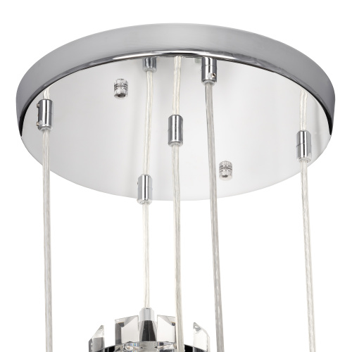 Citilux Джейн CL306051 Хрустальный подвесной светильник Хром фото 8 Citilux Джейн CL306051 Хрустальный подвесной светильник Хром фото 8