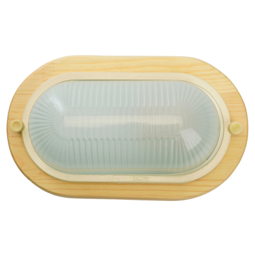 Светильник накладной IP54, 220V 60Вт Е27, дерево, клен, овал НБО 04-60-011 фото 7