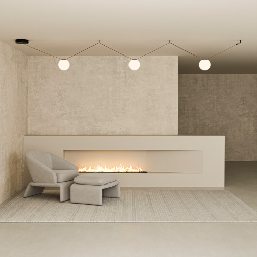 DK5555-BK Cветильник для трека-ремня Belty, серия Orb, со светодиодом, D230*H236мм, 48V DC, 15W, RA90, 120°, 3000K, IP20, черный, акрил фото 2 DK5555-BK Cветильник для трека-ремня Belty, серия Orb, со светодиодом, D230*H236мм, 48V DC, 15W, RA90, 120°, 3000K, IP20, черный, акрил фото 2