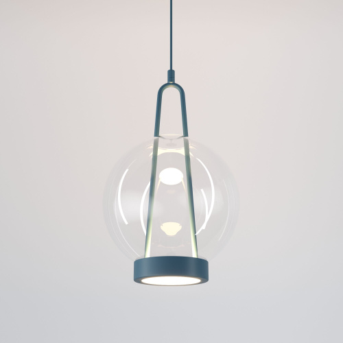 Подвесной светодиодный светильник со стеклянным плафоном 50267/1 LED синий Подвесной светодиодный светильник со стеклянным плафоном 50267/1 LED синий
