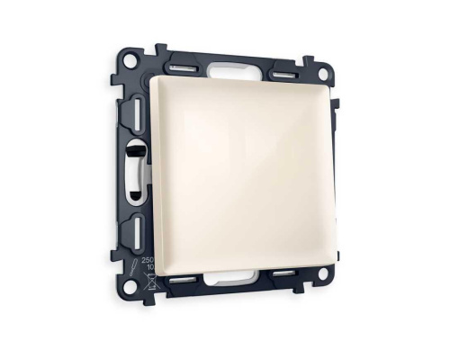 Комплект механизма 1-кл выключателя AMBRELLA VOLT ALFA Бежевый глянец QUANT (AP3010, VM101) MA301010 Комплект механизма 1-кл выключателя AMBRELLA VOLT ALFA Бежевый глянец QUANT (AP3010, VM101) MA301010