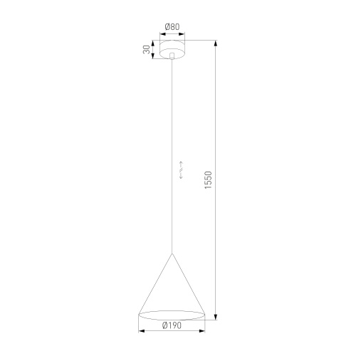 Подвесной светильник 10007 Cono фото 3