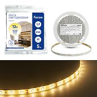 Светодиодная LED лента Feron LS603, 60SMD(2835)/м 4.8Вт/м 12V 5м 3000К