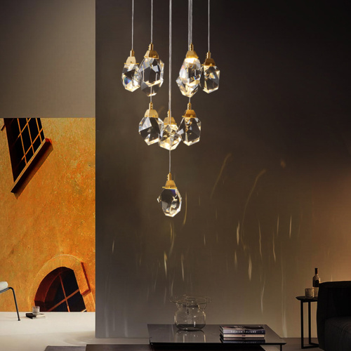 Подвесной светильник Crystal rock 11 gold фото 4