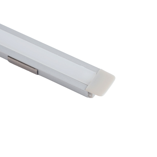 Профиль алюминиевый встраиваемый 9х12мм, серебро, 2м  CAB242 (в комплекте с матовым экраном, 2 заглушками, 4 крепежами) FERON фото 6