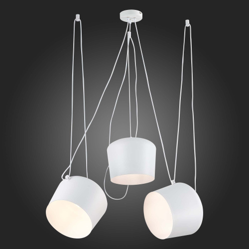 SLE120653-03 Светильник подвесной Белый/Белый E27 3*40W TRIESTE фото 6 SLE120653-03 Светильник подвесной Белый/Белый E27 3*40W TRIESTE фото 6