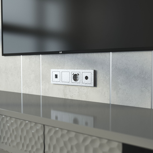 ТВ-розетка оконечная (Hammaer серебряный) W1283006 фото 4