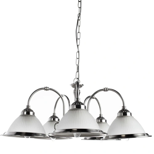 Подвесная люстра Arte Lamp AMERICAN DINER A9366LM-5SS Подвесная люстра Arte Lamp AMERICAN DINER A9366LM-5SS