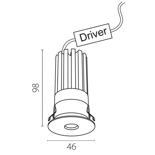 Светильник светодиодный встраиваемый Spira Slim Lightstar 074336 фото 2