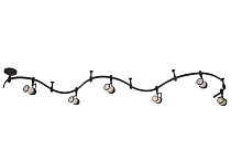 Готовая трековая система Arte Lamp RAILS A3056PL-6BK
