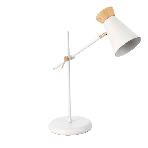 SLE1252-504-01 Прикроватная лампа Белый, Золотистый/Белый, Дерево E27 1*60W ALFEO фото 3