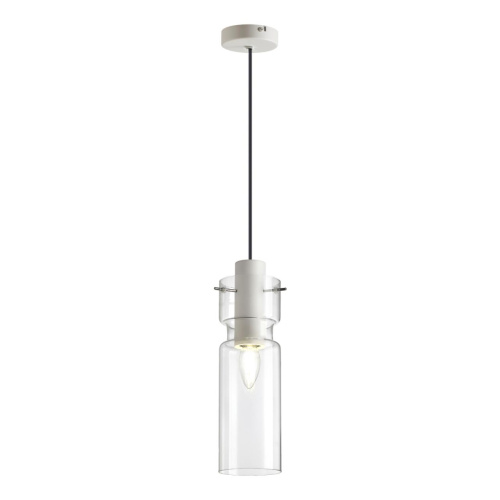 5057/1B PENDANT ODL24 385 белый/прозрачный/металл/стекло Подвес E27 1*40W SCROW 5057/1B PENDANT ODL24 385 белый/прозрачный/металл/стекло Подвес E27 1*40W SCROW