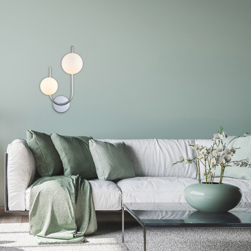 Настенный светильник Escada 642/2A G9*40W Silver фото 2