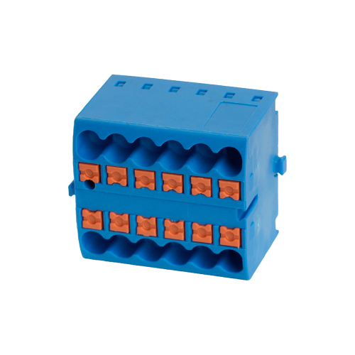 Зажим блочный (групп) для распред.тока нагрузки push-in на 12 точек, сеч 2,5 мм2, 450V, 24А, синий LD580 PTFIX 12/25 фото 2