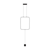 7022/27FLA HIGHTECH ODL25 283 Напольный светильник черный/металл/акрил IP20 LED 3000K 220V TEO