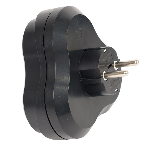 Разветвитель сетевой 3-местный с/з STEKKER ADP16-23-21, 250V, 16A, ABS пластик, черный фото 5