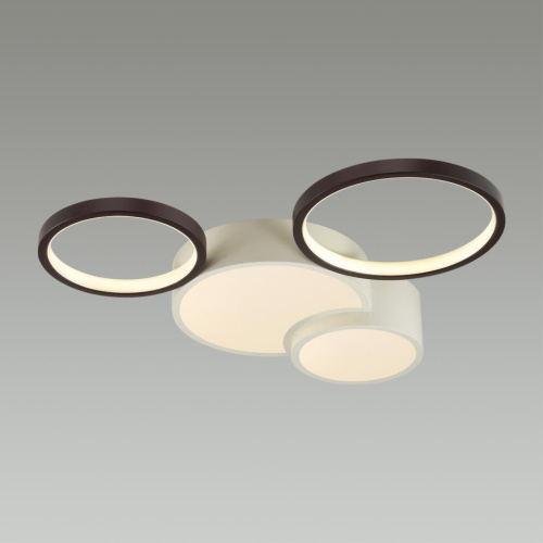5253/64CL LEDIO LN26 291 белый, черный Люстра потолочная диммир. с ДУ LED 64W 220V NORBERT фото 3 5253/64CL LEDIO LN26 291 белый, черный Люстра потолочная диммир. с ДУ LED 64W 220V NORBERT фото 3