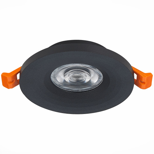 ST205.408.01 Св-к встр. Черный GU10 1*50W  D95xH27 220V Без ламп Встраиваемые светильники фото 5