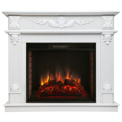 Каминокомплект PHILADELPHIA/ВЕРОНА Белое золото с очагом Электроочаг EPSILON 26